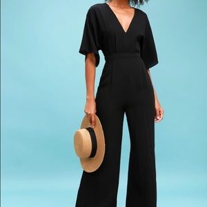 Lulus black wide leg jumpsuit
